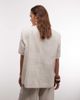 ASOS DESIGN ASOS DESIGN short sleeve blazer in beige plaid - part of a set-Neutral - 2