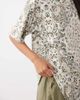 ASOS DESIGN ASOS DESIGN short sleeve crew neck asymmetric ruffle hem top in paisley print-Multi - 3