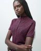 ASOS DESIGN ASOS DESIGN short sleeve knit sweater in red and navy stripe-MULTI - 1