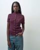 ASOS DESIGN ASOS DESIGN short sleeve knit sweater in red and navy stripe-MULTI - 2