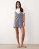 ASOS DESIGN ASOS DESIGN short sleeve lace overlay mini dress in white and lilac-Multi - 3