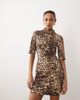 ASOS DESIGN ASOS DESIGN short sleeve mini dress in leopard print-Multi - 1