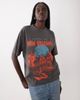 ASOS DESIGN ASOS DESIGN short sleeve oversized New Orleans Halloween graphic top in washed charcoal-Gray - 3