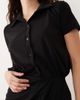 ASOS DESIGN ASOS DESIGN short sleeve shirt detail with wrap skirt mini dress in black - 3