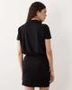 ASOS DESIGN ASOS DESIGN short sleeve shirt detail with wrap skirt mini dress in black - 4