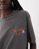 ASOS DESIGN ASOS DESIGN short sleeve with New Orleans Nights martini glass Halloween graphic oversized t-shirt in washed charcoal-Gray - 3
