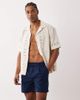 ASOS DESIGN ASOS DESIGN shorter length shorts in navy with pleat - 1