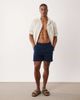 ASOS DESIGN ASOS DESIGN shorter length shorts in navy with pleat - 2