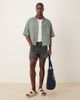 ASOS DESIGN ASOS DESIGN shorter length slim denim shorts with rip detail in black - 2