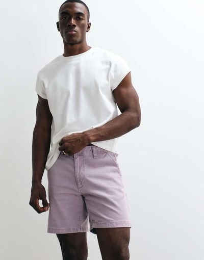 ASOS DESIGN ASOS DESIGN shorter length slim shorts in pink
