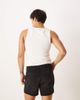ASOS DESIGN ASOS DESIGN shorter length straight fit denim shorts with rip detail in black wash - 4