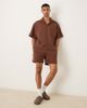ASOS DESIGN ASOS DESIGN shorts in brown scuba-style fabric - part of a set - 1