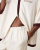 ASOS DESIGN ASOS DESIGN shorts in mid length with border print in beige - part of a set-Neutral - 3