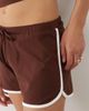 ASOS DESIGN ASOS DESIGN shorts with contrast trim in brown - part of a set - 3