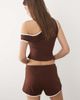 ASOS DESIGN ASOS DESIGN shorts with contrast trim in brown - part of a set - 4