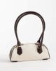 ASOS DESIGN ASOS DESIGN shoulder bag in canvas with brown pu straps - 4