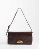 ASOS DESIGN ASOS DESIGN shoulder bag with gold hardware in chocolate-Brown - 1
