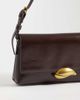 ASOS DESIGN ASOS DESIGN shoulder bag with gold hardware in chocolate-Brown - 3