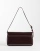 ASOS DESIGN ASOS DESIGN shoulder bag with gold hardware in chocolate-Brown - 4