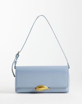 ASOS DESIGN ASOS DESIGN shoulder bag with gold hardware in light blue
