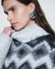 ASOS DESIGN ASOS DESIGN shoulder pad brushed fair isle sweater in gray - 4