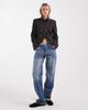 ASOS DESIGN ASOS DESIGN shrunken drummer style jacket in brown pinstripe - 2