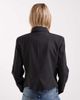 ASOS DESIGN ASOS DESIGN shrunken drummer style jacket in brown pinstripe - 4