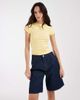 ASOS DESIGN ASOS DESIGN shrunken raglan baby tee in washed buttermilk-Yellow - 1