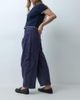 ASOS DESIGN ASOS DESIGN side cinch barrel trouser in navy - 2