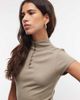 ASOS DESIGN ASOS DESIGN Side ruched maxi dress in Khaki-Green - 3