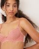 ASOS DESIGN ASOS DESIGN Sidney woven gingham underwire bra in red - 2