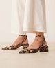 ASOS DESIGN ASOS DESIGN Sienna mid block heel shoes in leopard print-Multi - 4