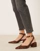 ASOS DESIGN ASOS DESIGN Sienna mid block heel shoes in leopard suedette-Multi - 1