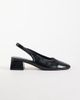ASOS DESIGN ASOS DESIGN Sindy minimal block heeled slingback shoes in black - 1