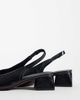 ASOS DESIGN ASOS DESIGN Sindy minimal block heeled slingback shoes in black - 2
