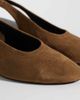 ASOS DESIGN ASOS DESIGN Sindy minimalist block heeled slingback pumps in taupe suedette-Neutral - 4