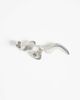 ASOS DESIGN ASOS DESIGN single brooch with abstract design in silver tone - 3