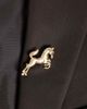 ASOS DESIGN ASOS DESIGN single brooch with horse design in brushed gold tone - 3