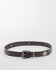 ASOS DESIGN ASOS DESIGN skinny belt with discs in brown - 1
