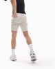 ASOS DESIGN ASOS DESIGN skinny chino shorts in mid length with frayed hem in beige-Neutral - 3