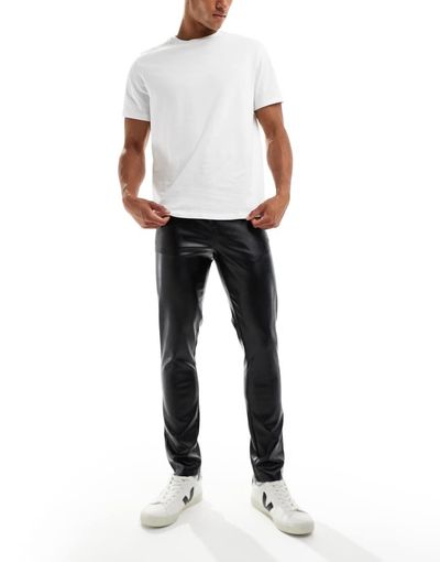 ASOS DESIGN ASOS DESIGN skinny pants in black faux leather