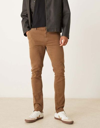 ASOS DESIGN ASOS DESIGN skinny pants in brown