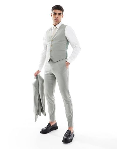 ASOS DESIGN ASOS DESIGN skinny suit pants in light green