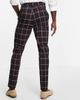 ASOS DESIGN ASOS DESIGN skinny suit pants with window pane check in burgundy-Red - 4