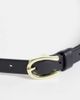 ASOS DESIGN ASOS DESIGN skinny waist and hip half moon belt in black - 3