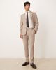 ASOS DESIGN ASOS DESIGN skinny wool rich suit pants in beige-Neutral - 1