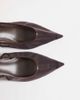 ASOS DESIGN ASOS DESIGN Skip slingback kitten heel shoes in chocolate mesh-Brown - 2