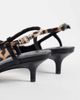ASOS DESIGN ASOS DESIGN Skippy bow detail slingback kitten heel shoes in leopard-Multi - 4