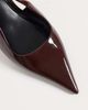 ASOS DESIGN ASOS DESIGN Skippy kitten heel shoes in chocolate patent-Brown - 3