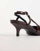 ASOS DESIGN ASOS DESIGN Skippy kitten heel shoes in chocolate patent-Brown - 4